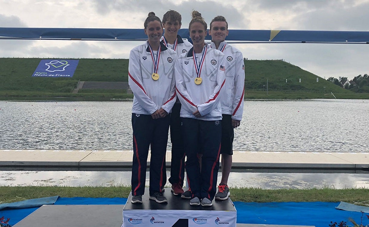 Americans Top Mixed Team Relay Podium in Gravelines