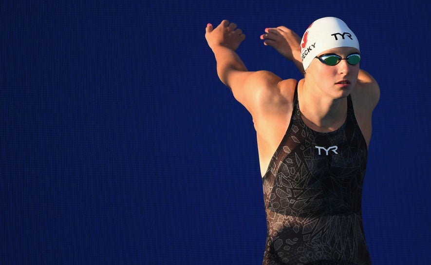 Katie Ledecky Before Race