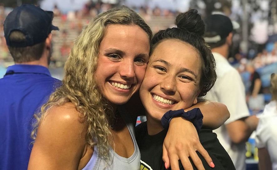 Regan Smith and Erica Sullivan