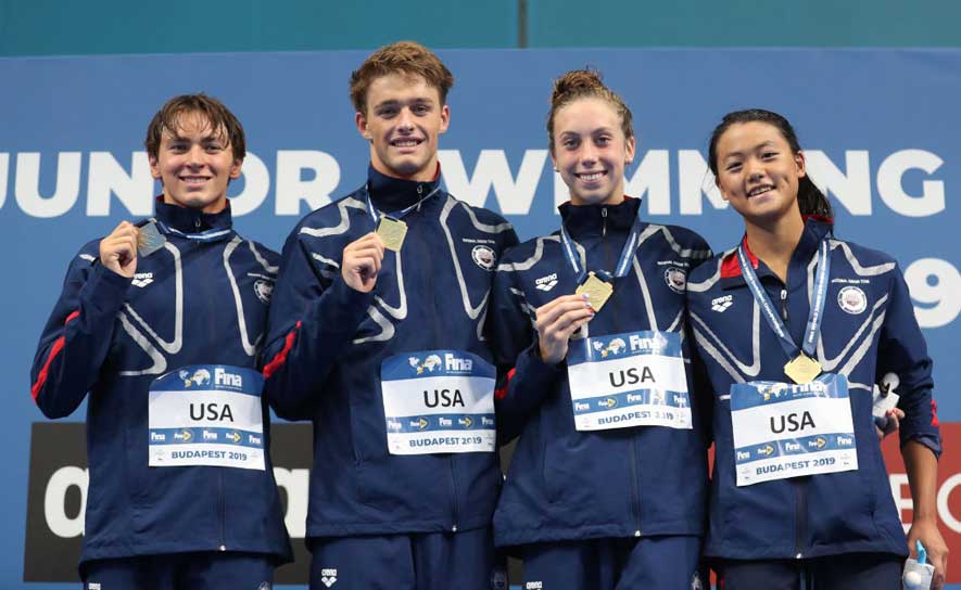 2019 Junior Worlds Mixed 4x100 Freestyle Relay