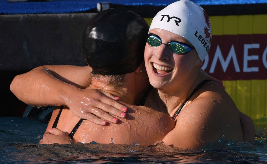 Allison Schmitt and Katie Ledecky - 2018 Nationals