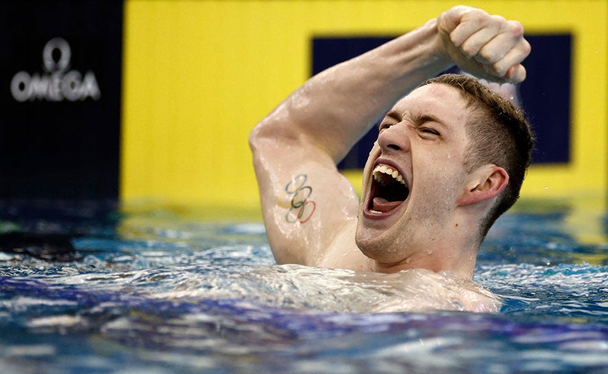 Hunter Armstrong Celebrating - 2022 International Team Trials