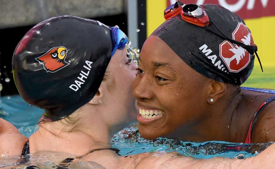 Kelsi Dahlia and Simone Manuel - 2018 Nationals