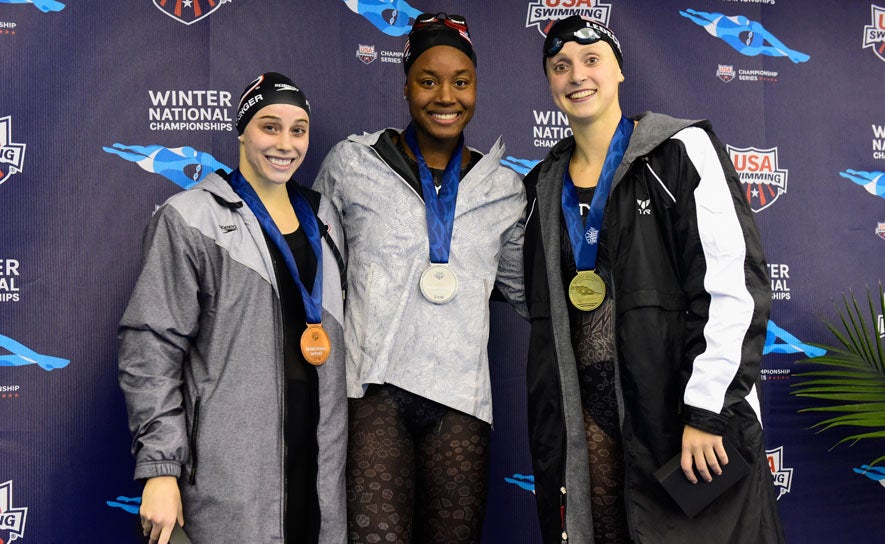 Women's 200 Freestyle Podium - 2018 Nationals