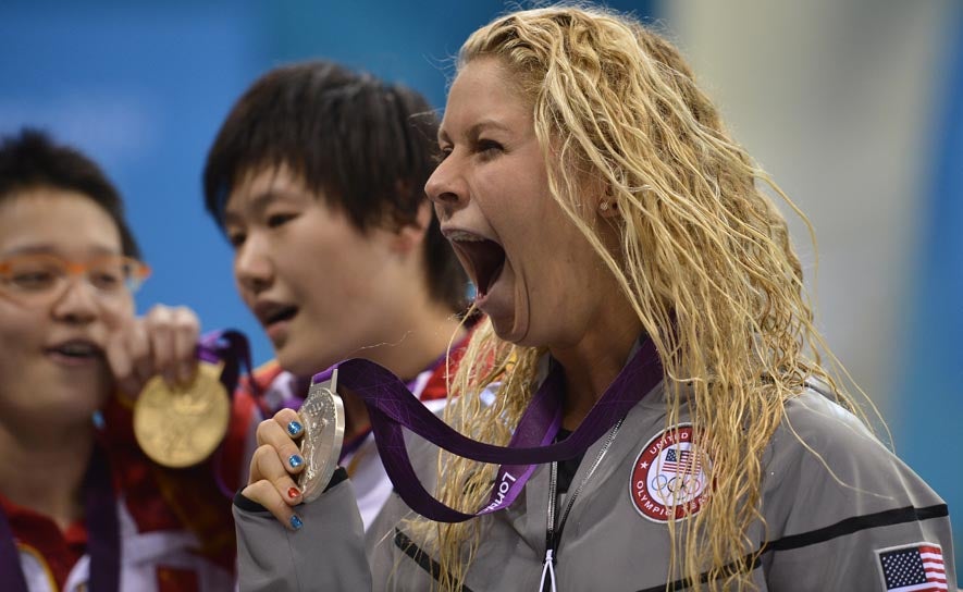 Elizabeth Beisel Medal Ceremony - 2012 Olympics