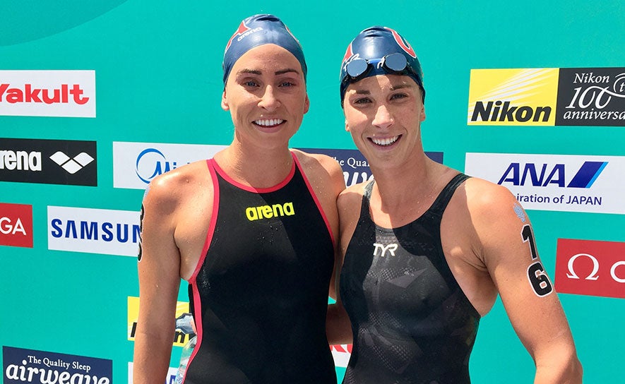 Haley Anderson and Ashley Twichell - 2017 Open Water Worlds