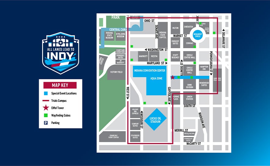 Map of Indy - 2024 Trials