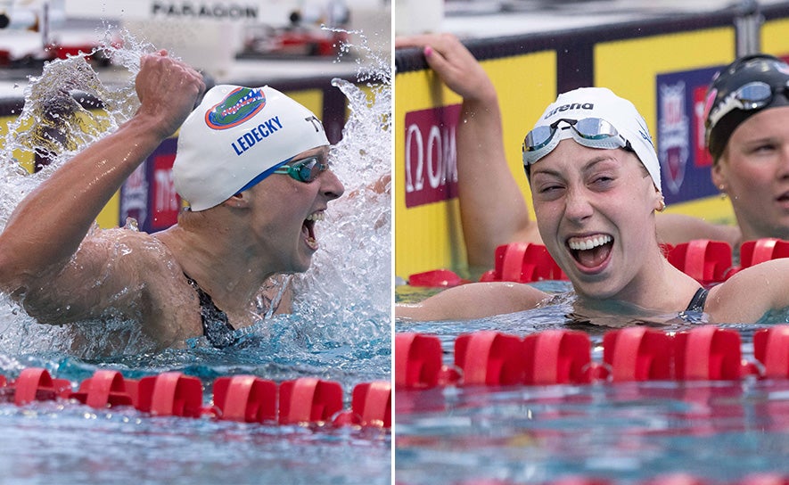Katie Ledecky and Gretchen Walsh - 2025 TYR Pro Swim Series Fort Lauderdale