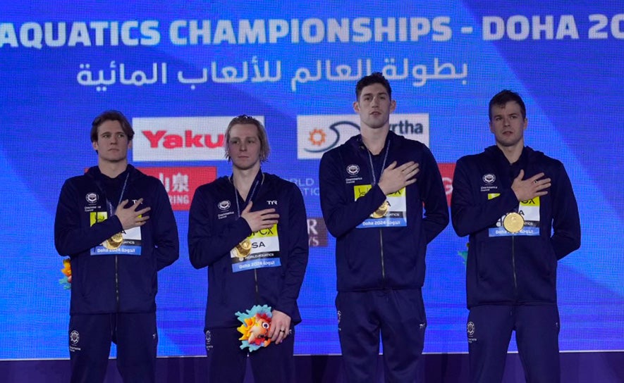 2024 Worlds Men's 4x100 Medley Relay