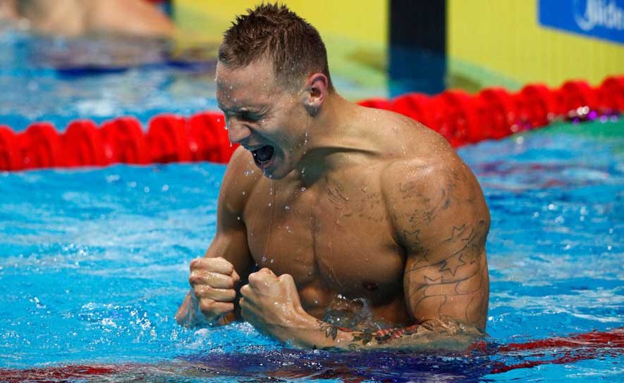 Caeleb Dressel After Race - 2017 Worlds