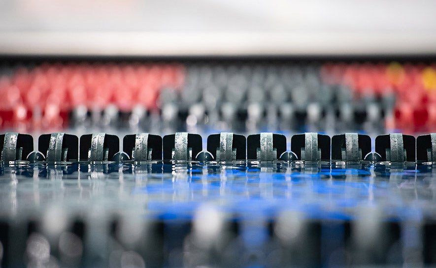 Black and Red Lane Lines