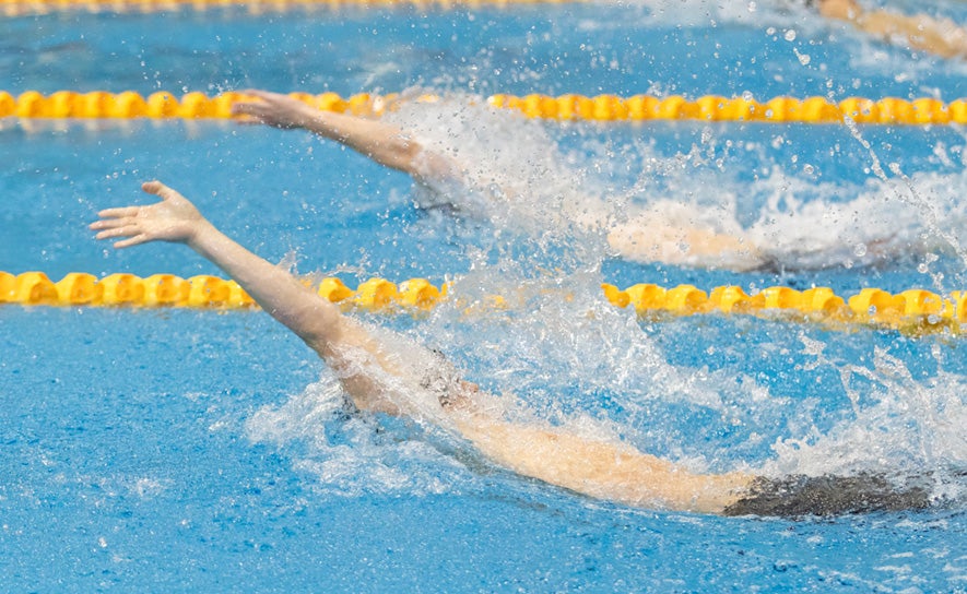 Male Backstroke Swimmers