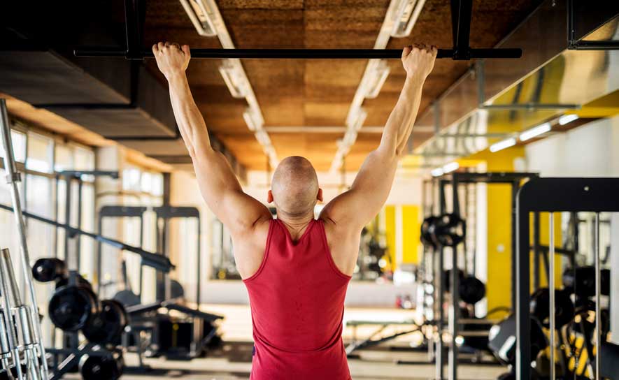 Man Doing Pullups