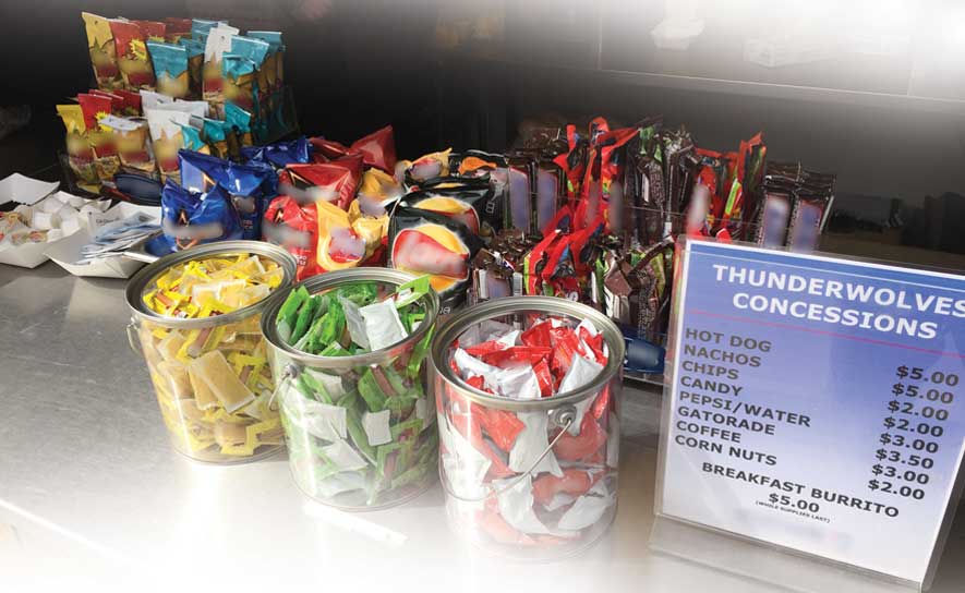 Concession Stand with Menu