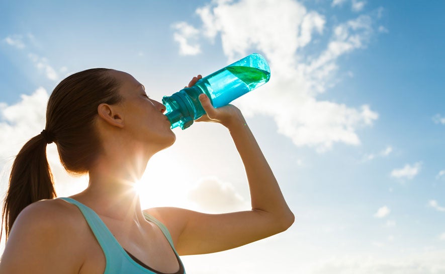 Female Drinking Water