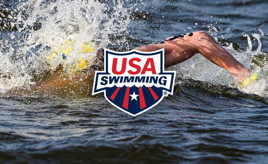 USA Swimming Logo - Open Water Swimmer