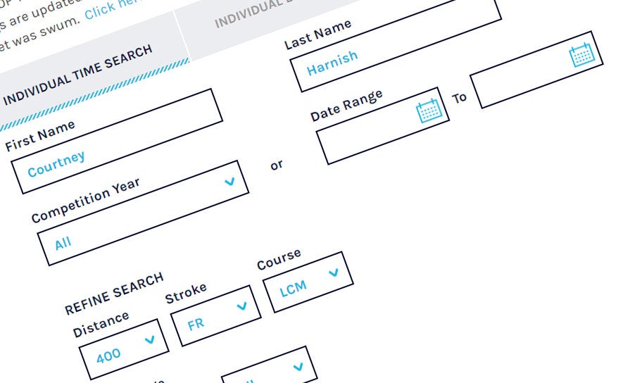 SWIMS Time Search