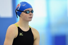 Brooke Travis competes during the Winter Nationals in Greensboro