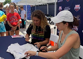 Elizabeth Beisel and Maya DiRado - Autographs