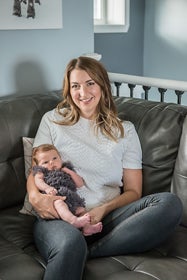 Erin Phenix Smith and baby Skylar