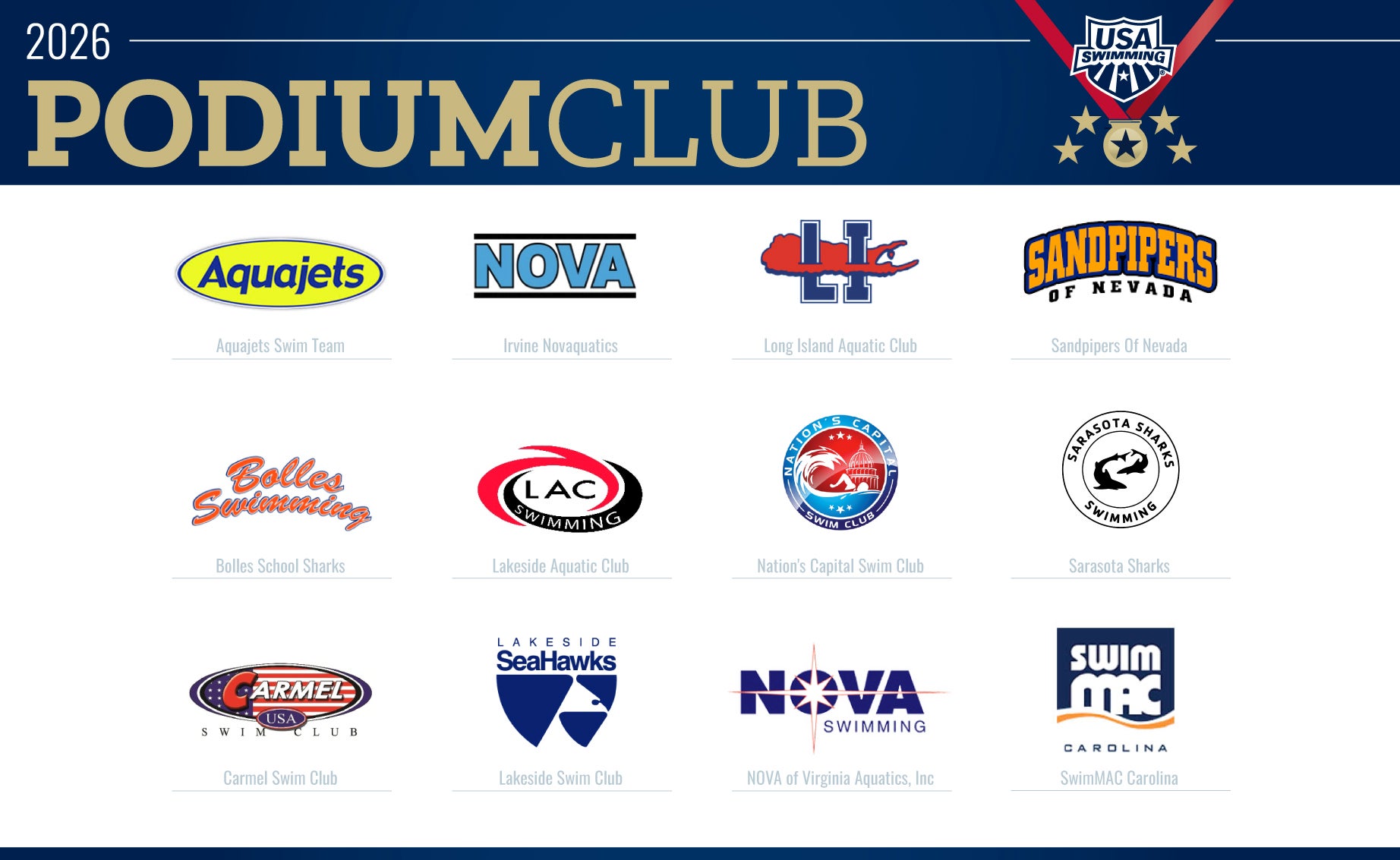 2025-2026 Club Excellence Podium Club
