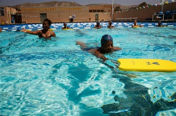 Swimmers at 1922 Swim Clinic 14