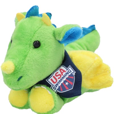 Cheer the USA Swimming team on with this Short Stack Dragon plush. This absolutely adorable piece of gear is incredibly soft and features bold USA Swimming graphics. It's the perfect piece to illustrate your loyalty to the team in a fun way. |https://fanshop.usaswimming.org/usa-swimming-short-stack-dragon-plush/p-27694890427916+z-9880-3294643786?_ref=p-DLP:m-GRID:i-r4c0:po-12|0|stt5
