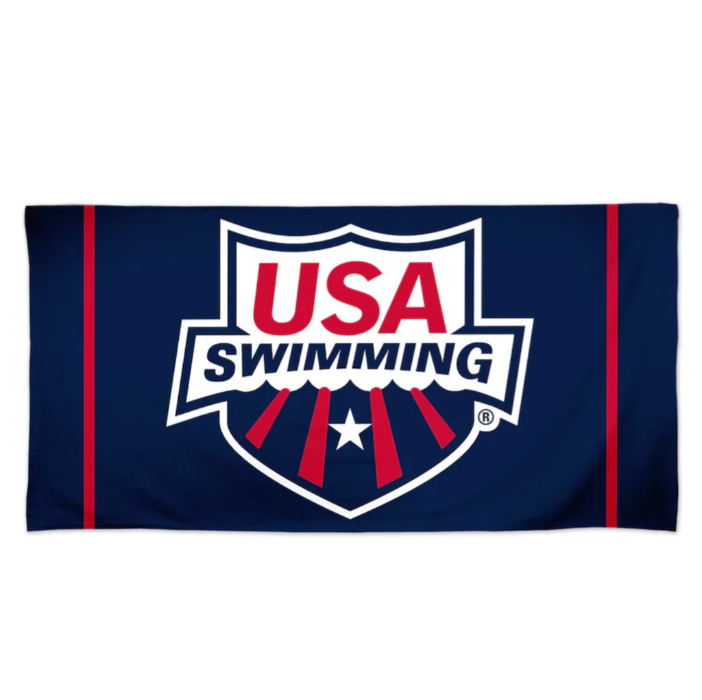 You're a devoted USA Swimming fan and love celebrating them as often as possible. Now you can show off that loyalty when you get this Team Swimming 30 x 60 Sublimated Beach Towel from WinCraft. Featuring crisp graphics, this awesome perfect for you to celebrate your love of USA Swimming.|https://fanshop.usaswimming.org/wincraft-navy-usa-swimming-30-x-60-sublimated-beach-towel/p-26704582659972+z-9535-2655309588?_ref=p-DLP:m-GRID:i-r0c0:po-0|0|stt10